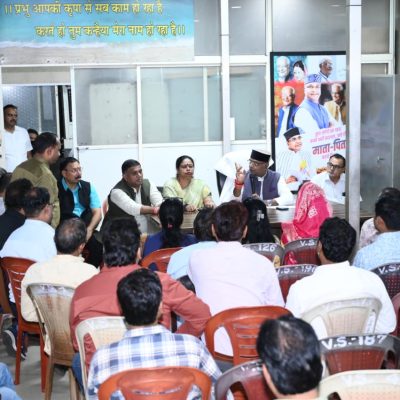 सेवा संकल्प अभियानासाठी मंत्री सारंग यांनी नरेला विधानसभा कार्यकर्त्यांची बैठक घेतली